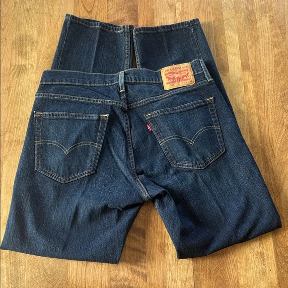 Men's Dark Indigo Straight Jeans Levi 559 - Picture 3 of 4